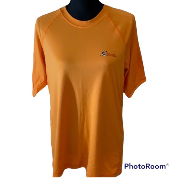 Chemise De Pêche World Wide Sportsman Homme, Orange, Manches Courtes, Taille L